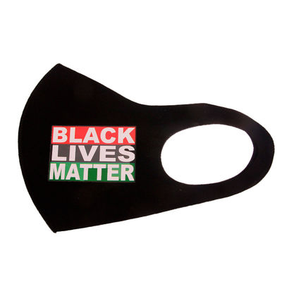 Multi Color Print BLACK LIVES MATTER Mask