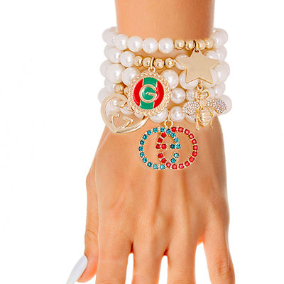 Cream Luxury-Inspired Bracelets