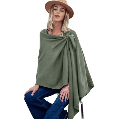 Sage Green Ruana with Shoulder Strap-thumnail