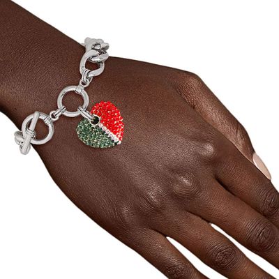 Gucci Heart Silver Toggle Bracelet-1