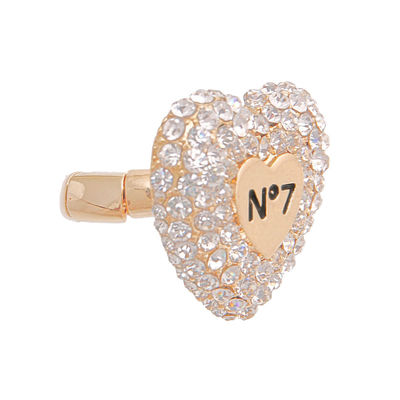 Gold No 7 Heart Ring
