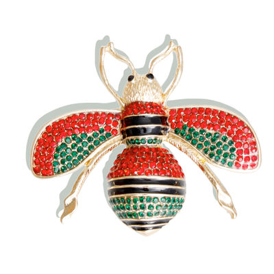 Polychromatic Rhinestone Bee Stretch Ring