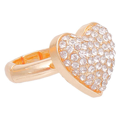 Gold 3D Heart Ring-thumnail