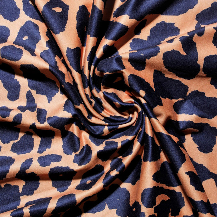 Orange leopard print jumper clearance