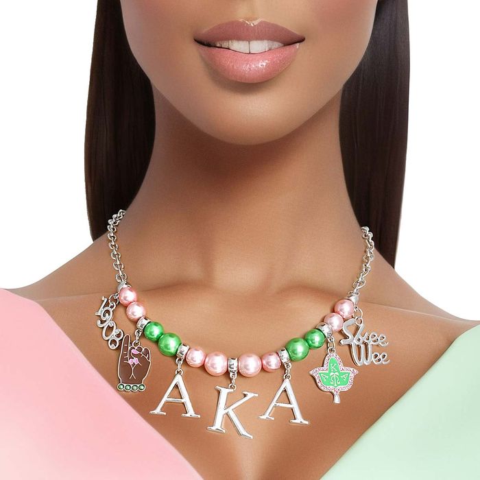 Zeta Phi Beta Pearl & Bling Necklace – Diva Starr Boutique