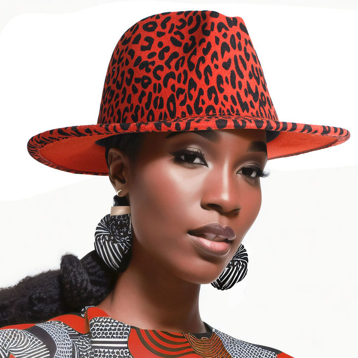 Leopard fedora hat shop