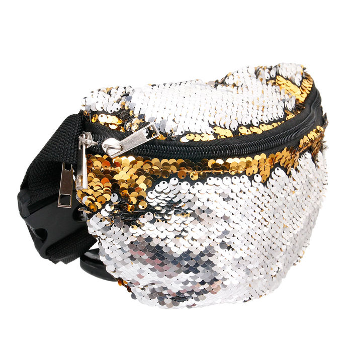 Gold and Silver Sequin Fanny Pack Order Wholesale