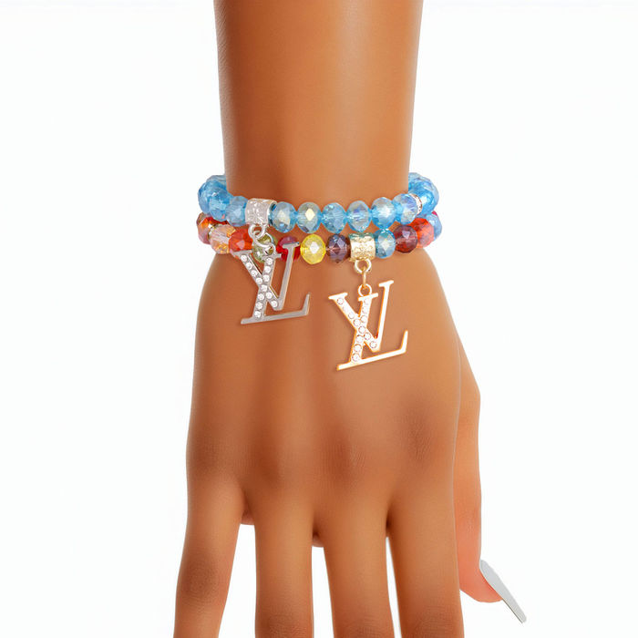 Dozen LV Charm Bead Bracelets