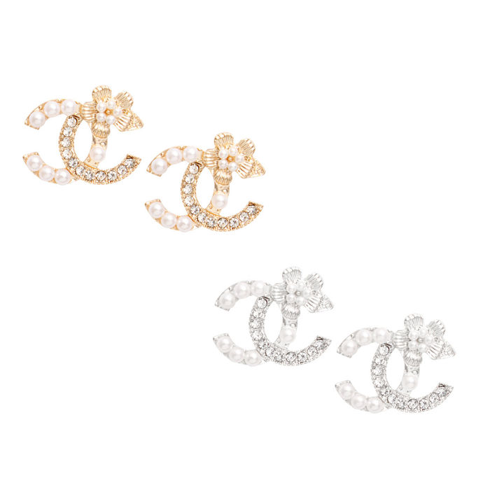 Metal & strass shop gold & transparent