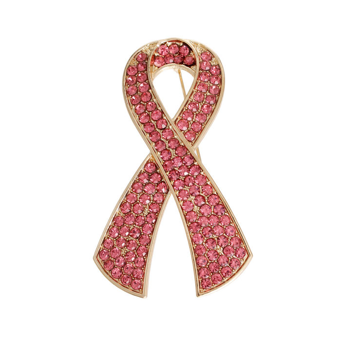 Breast cancer clearance brooch