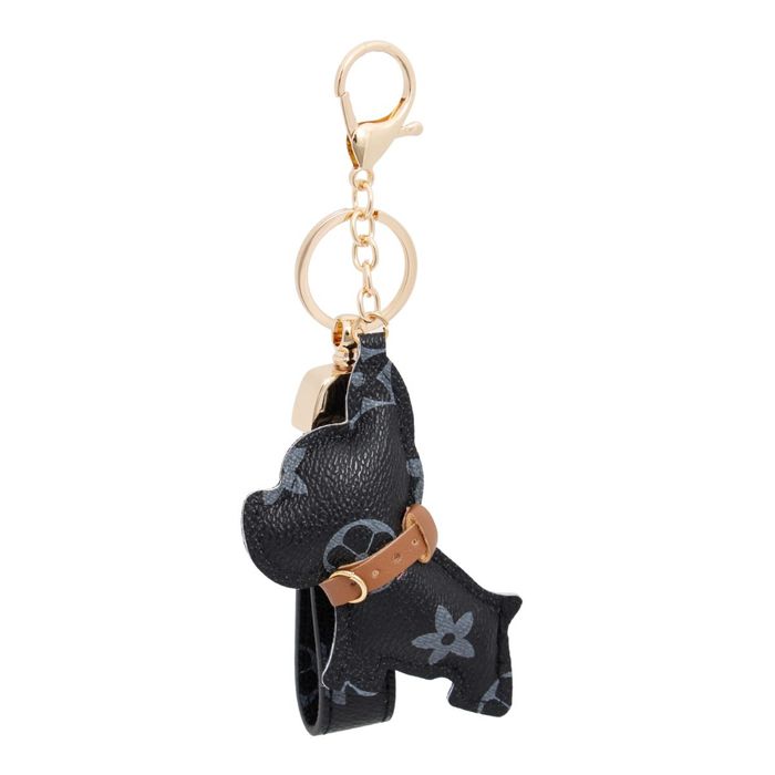 PinktownUSA Black Dog Keychain Clip