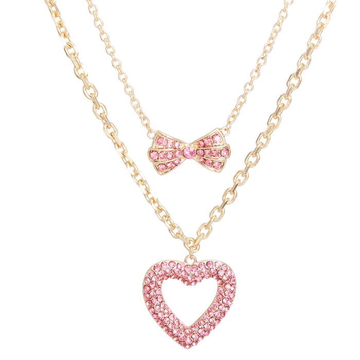Pink necklace deals