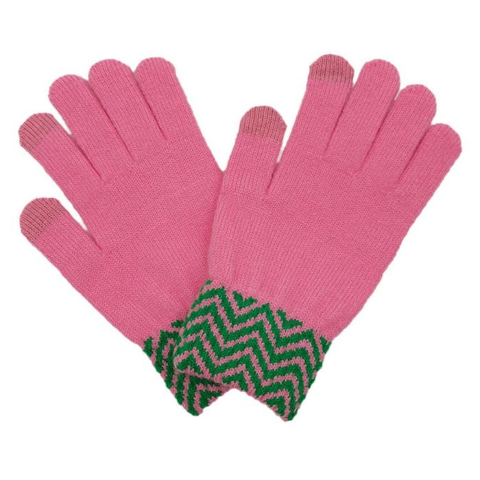 Pink knit outlet gloves
