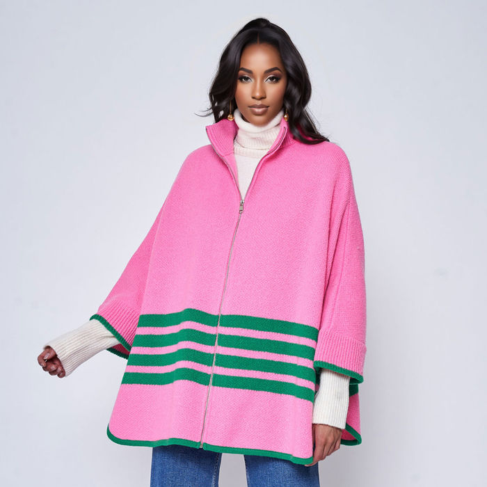 Pink zipper sweater store