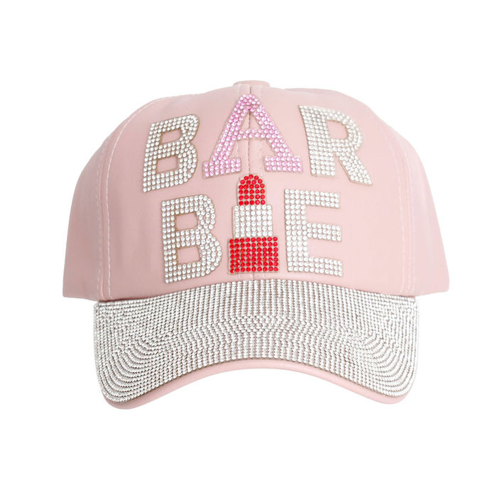 Pink leather baseball sales hat