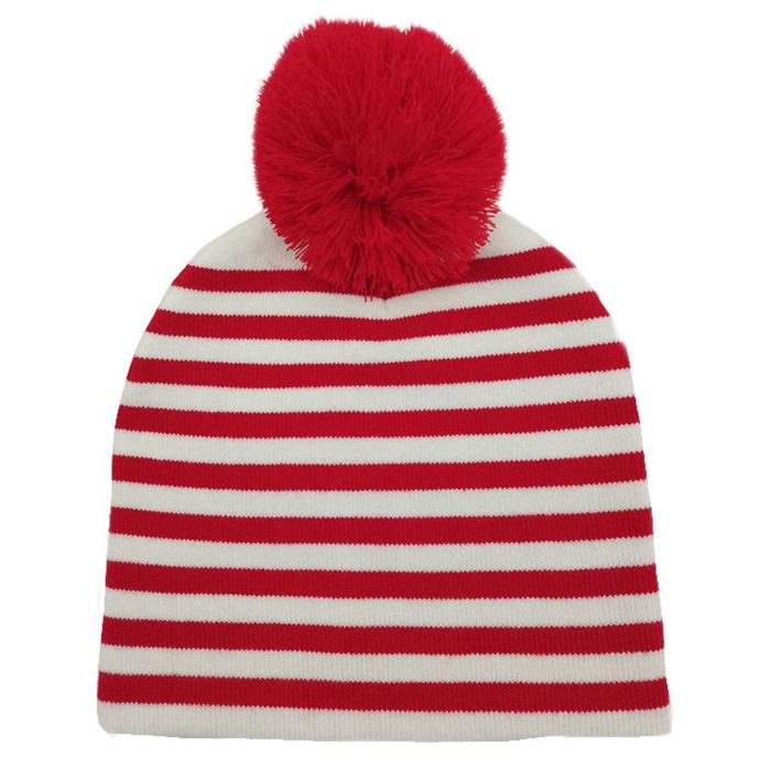 DST Sorority Striped Knit Beanie