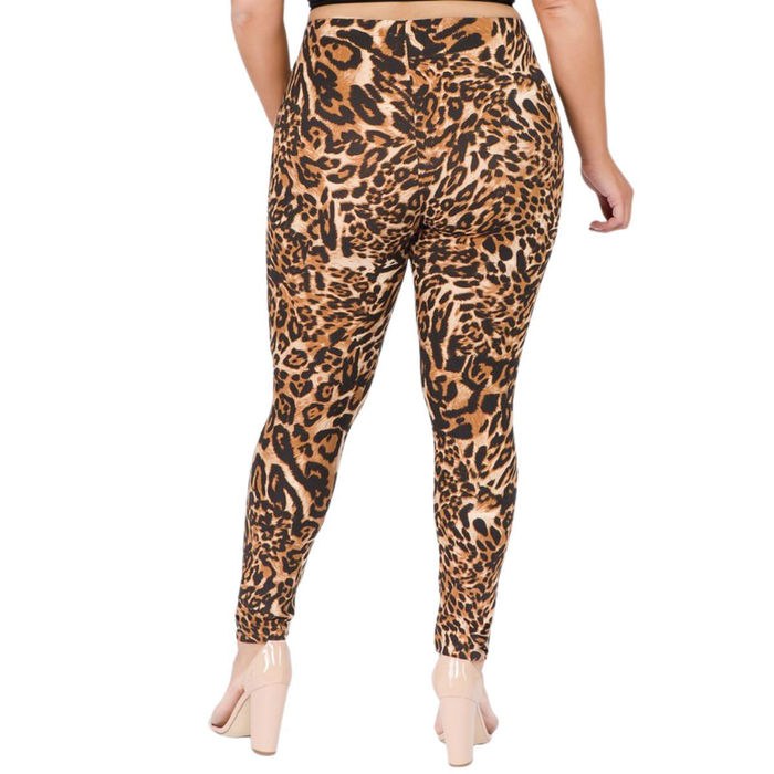 Plus size leopard leggings new arrivals
