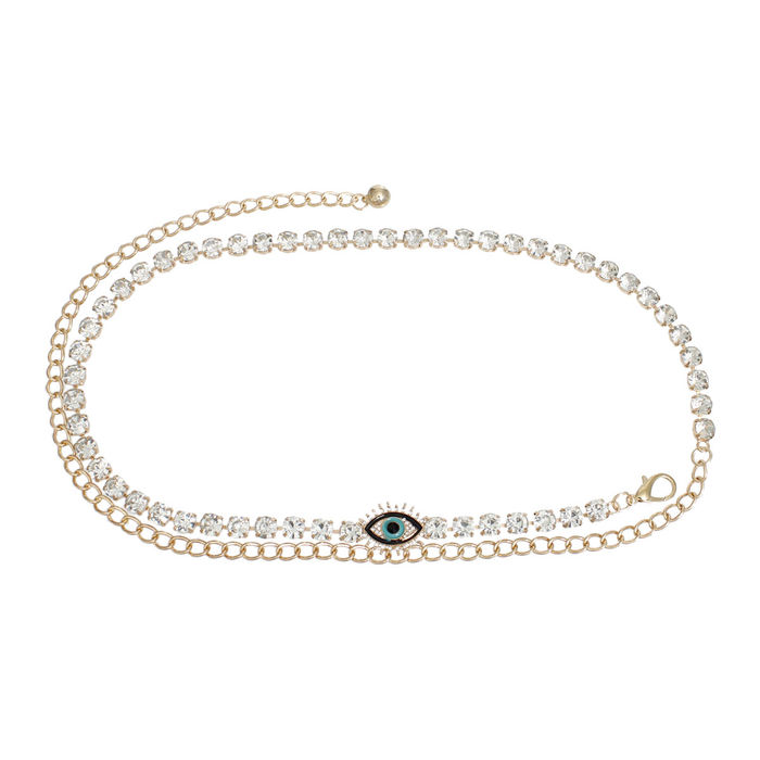 Chain rhinestone belt hotsell
