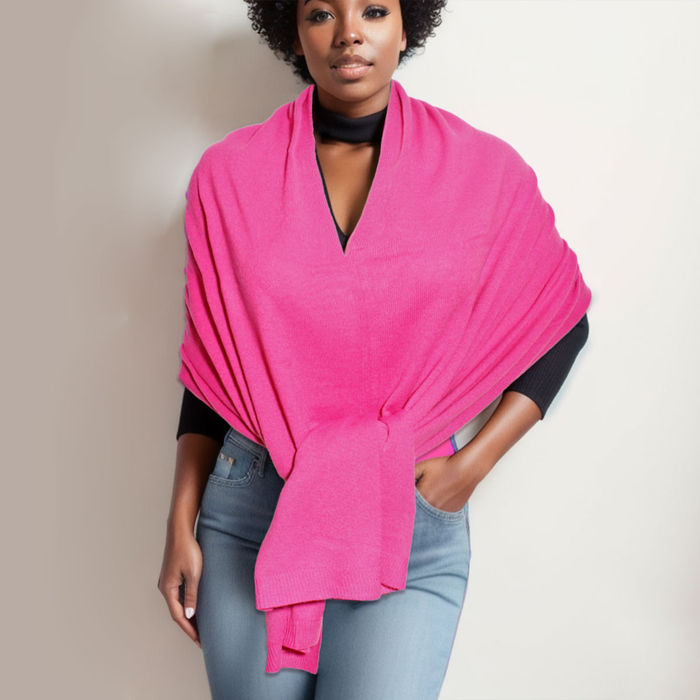 Pink cashmere poncho discount wrap