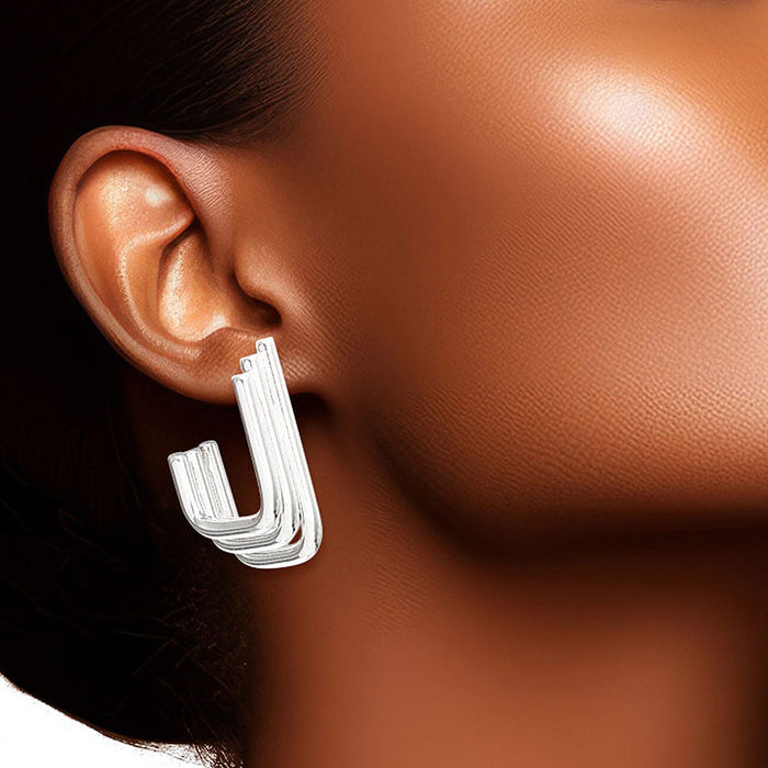 Hook hoop earrings sale