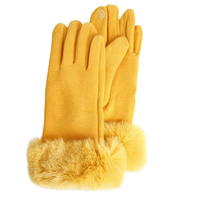 Yellow winter gloves store