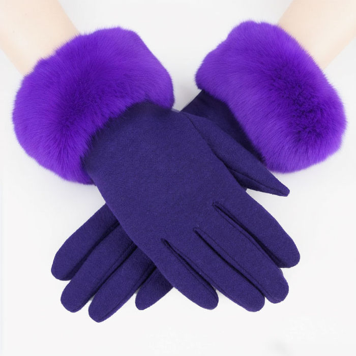 Purple winter hot sale gloves