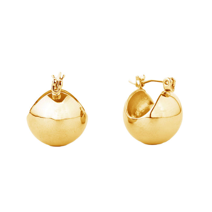 Wholesale Hoop 14K Gold Small Ball Earrings for Women