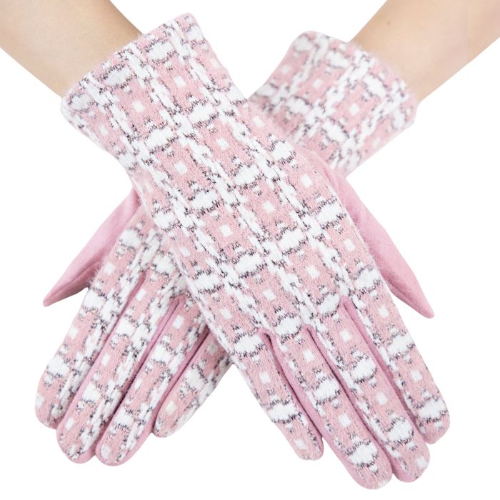 Womens pink deals winter gloves