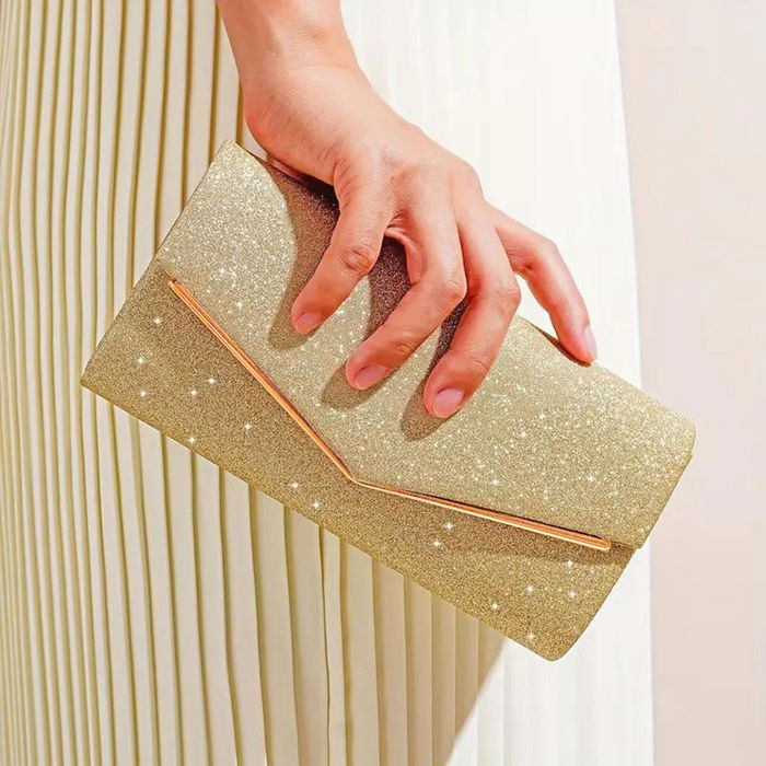Gold envelope sale clutch