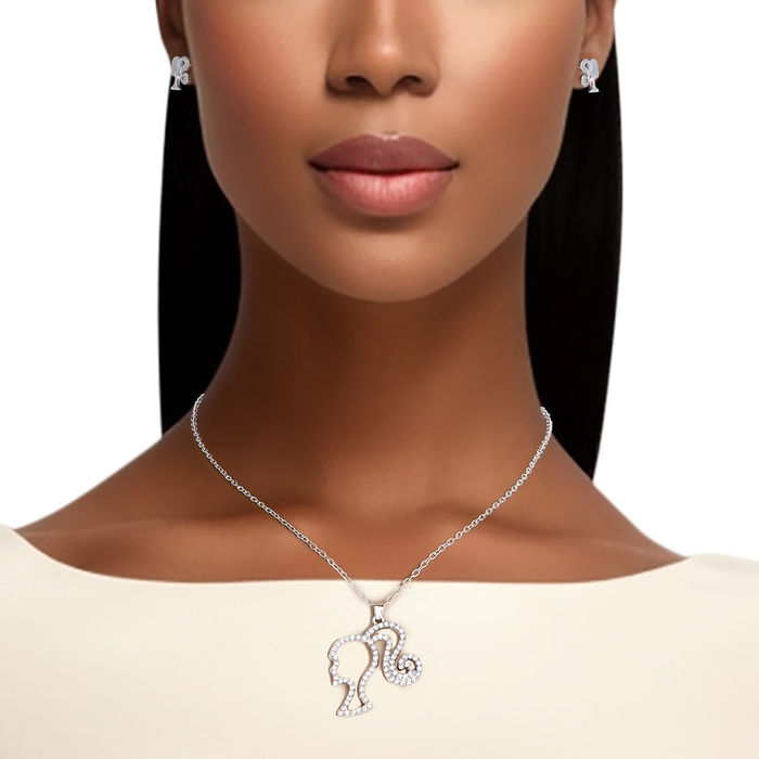 Wholesale Dozen Pack Barbie Pendant Necklaces for Women