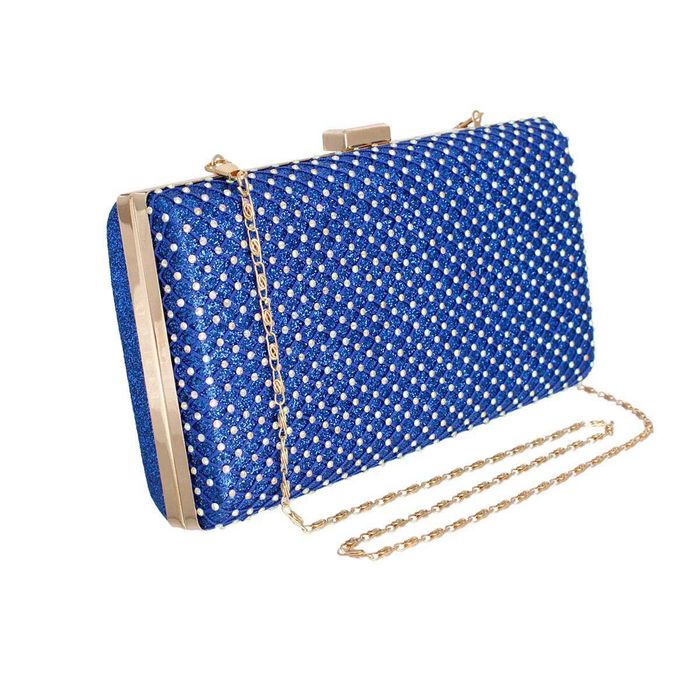 Clutch bag royal blue sales