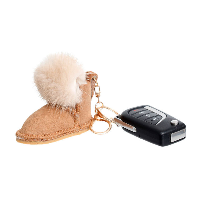 Ugg pom pom keychain on sale