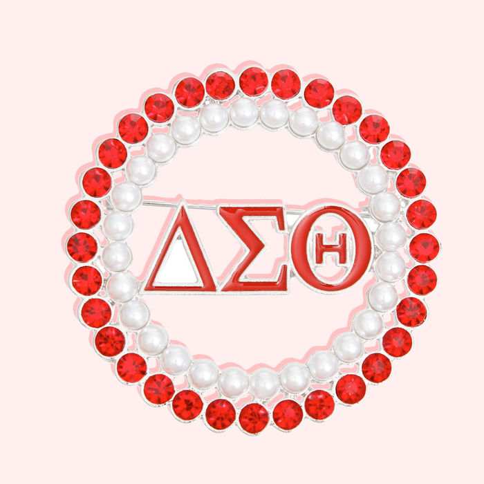 Delta sigma clearance theta brooch