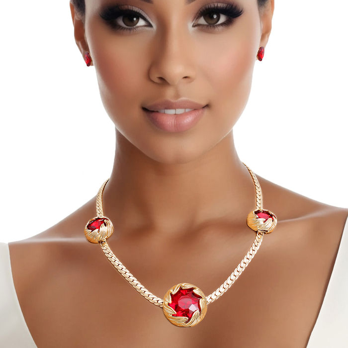 Crystal chain clearance necklace