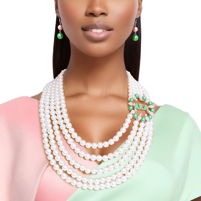 White pearl hotsell choker set