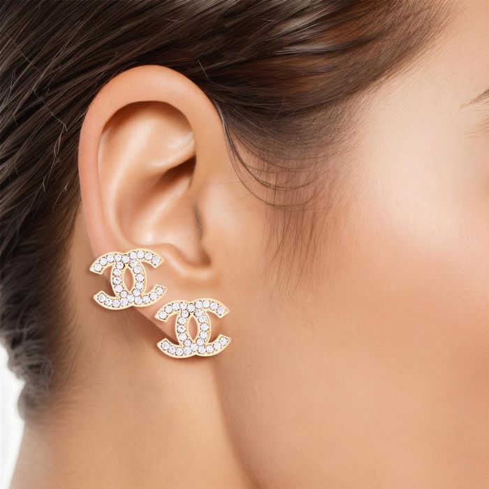 Wholesale Dozen Pack Stud Sets Small CC Earrings for Women