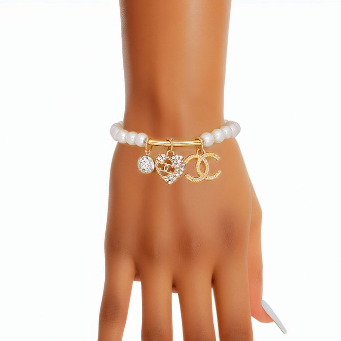 Dozen Pack Pearl CC Bar Bracelet for Women