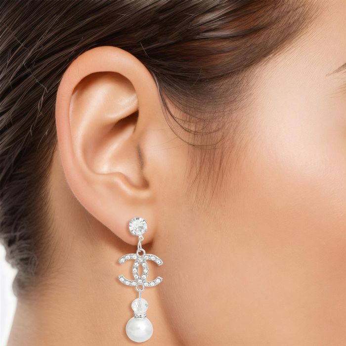 Buy Chanel Pearl Drop Earrings Online In India - Etsy India