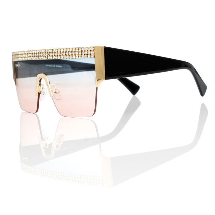 S1224 - Retro Rectangular Narrow Flat Top Slim Wholesale Sunglasses – Iris  Fashion