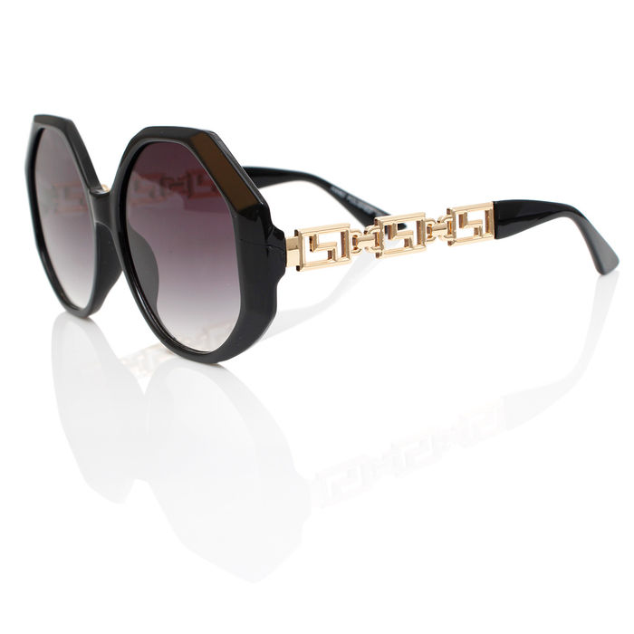Black greca sales squared sunglasses