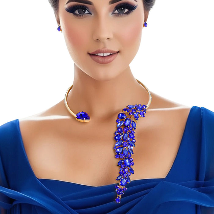 Royal blue choker on sale