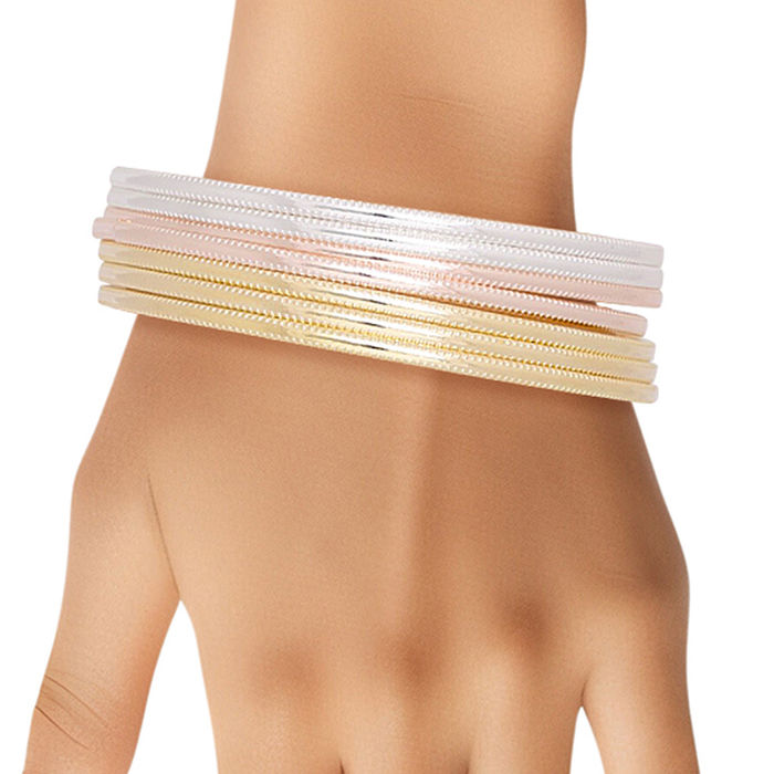 Wholesale Dozen Pack Skinny Bangle Sets for Women