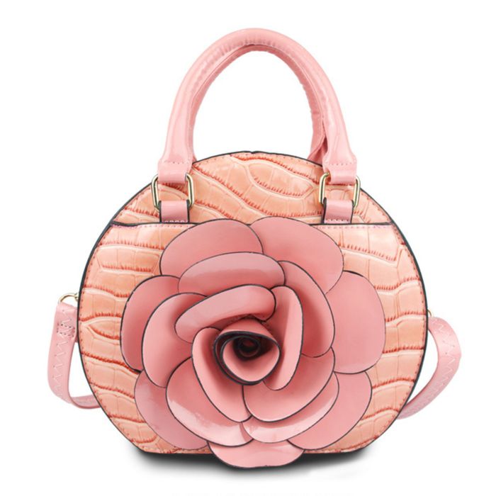 Pink croc bag store