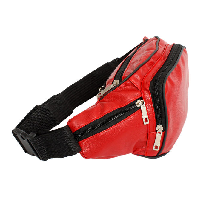 Wholesale Fanny Pack 80 s Red 5 Pocket Waist Bag Women