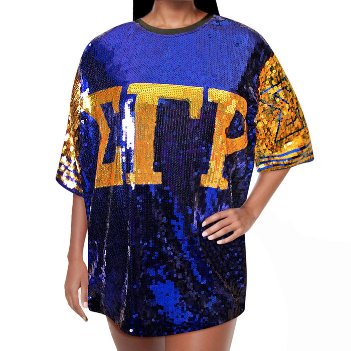 Sequin jersey shirt online