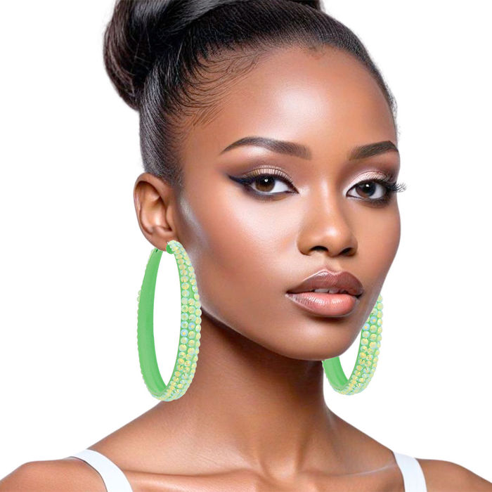 Lime green hoops top