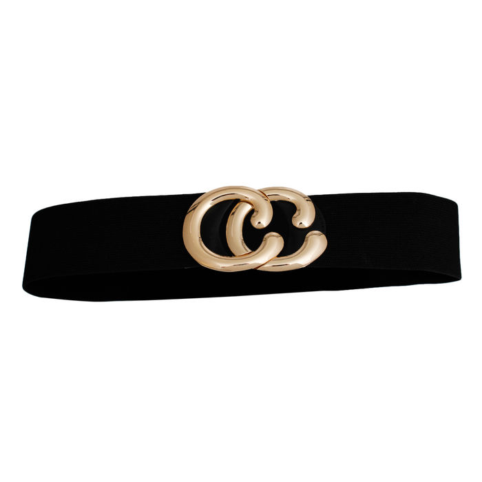Black and gold stretch belt discount