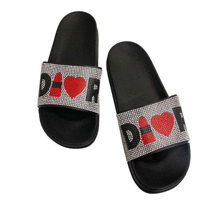 Black and white designer slides sales