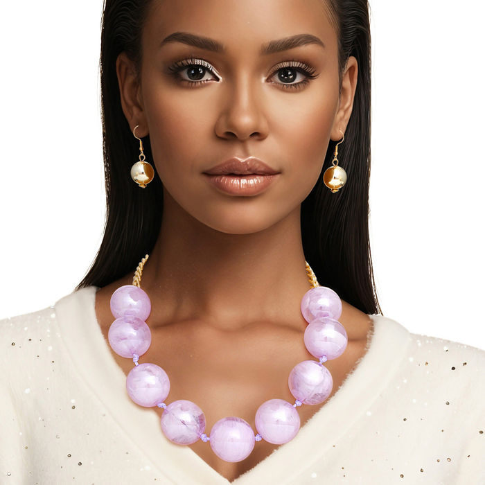 Marble beaded choker hot sale