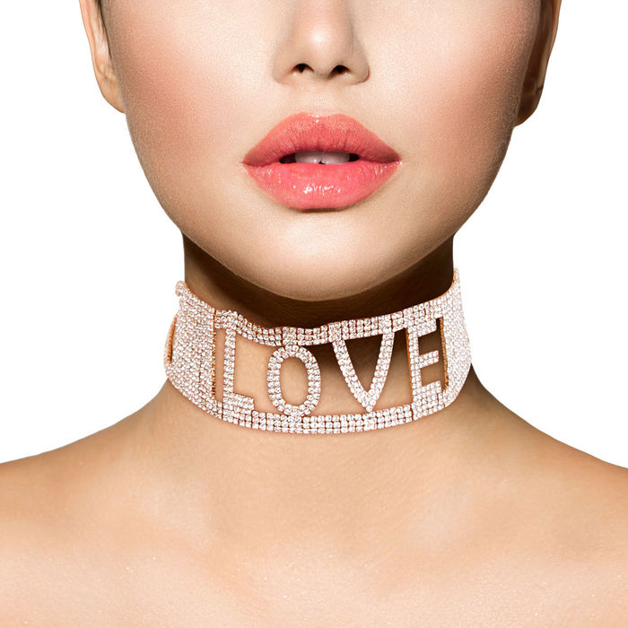Rhinestone choker set online